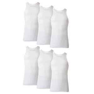 lot 12131 image: Hanes Mens Tank Top Undershirt 6-Pack, Large