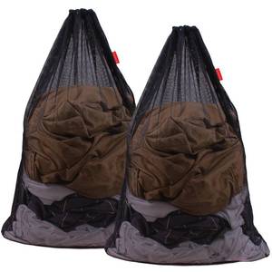 lot 12150 image: DuomiW 2 Pack Mesh Laundry Bags 24 x 36 Inches