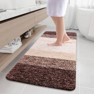 lot 13650 image: Arotive Microfiber Bathroom Rugs, Shaggy Soft Absorbent Bath Rug, 59x24