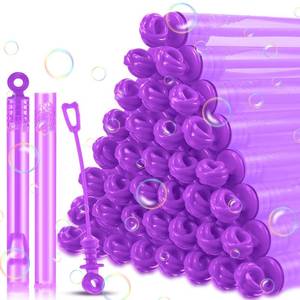 lot 13689 image: Shappy 100 Pcs Mini Bubble Wands Bulk Bubble Party Favors, Purple