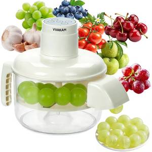 lot 13690 image: Automatic Grape Peeler Machine, Electric Garlic Peeler & Cherry Tomato,Cordless Electric Grape Peeling Machine for Fruit & Vegetable-Rechargeable Garlic Peeler Skin Remover for Home (Milky White)