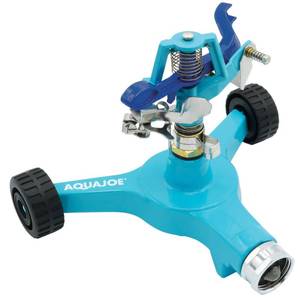 lot 14240 image: Aqua Joe AJ-IS6WB Indestructible Zinc Impulse 360� Sprinkler, Covers up to 1,390 Square Feet