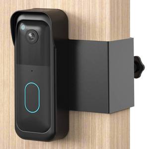 lot 14241 image: Blink Video Doorbell Mount, Anti-Theft Door Mount for Blink Doorbell, No Drill Weatherproof Design Door Bell Kit for Home Rentals - Easy to Install & No Sensor Blocking (Black)