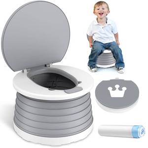 lot 14266 image: Portable Potty for Toddler Travel Foldable Car Potty Seat for Boys Girls