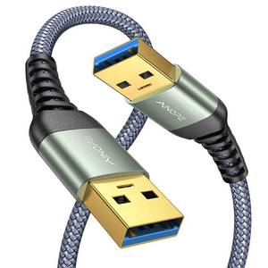 lot 14293 image: AINOPE USB to USB Cable, 6.6FT USB 3.0 A to A Male to Male Cable 5Gbps Double End Type A Cord for Data Transfer Compatible with Hard Drive, Laptop Cooling Pad, USB Hub, KVM, DVD
