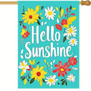 lot 14305 image: BlissYard Summer Garden Flag Sunflower Sunshine 12x18 Inch Polyester