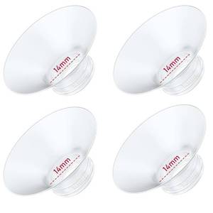 lot 14307 image: 4PC Flange Insert 14mm Compatible with Momcozy M5M6M9S12 ProV1 ProV1 Pro Breast Pump, Fit for EufyElvieMedelaSpectraLansinohNCVILansinohTSRETE with 24mm FlangeShield Breast Pump