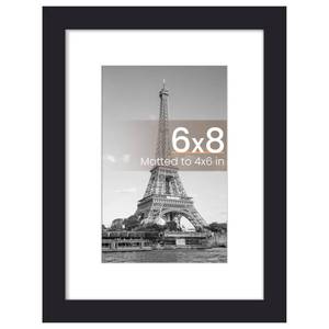 lot 14314 image: upsimples 6x8 Picture Frame, Wall Decor Photo Frames, Black 1 Pack