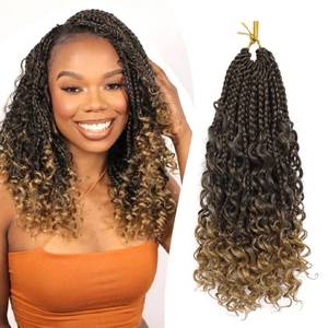 lot 14321 image: Goddess Box Braids Crochet Hair for Black Woman 12 Inch 7 Packs T27