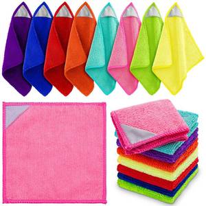 lot 14330 image: Magnetic Microfiber Cleaning Cloth, Multiple Colors, 6 x 6 Inch, 8 Pcs