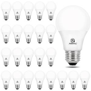 lot 19935 image: Energetic 24-Pack A19 LED Light Bulb, 60 Watt Equivalent, Daylight 5000K, E26 Medium Base, Non-Dimmable LED Light Bulb, ETL Listed