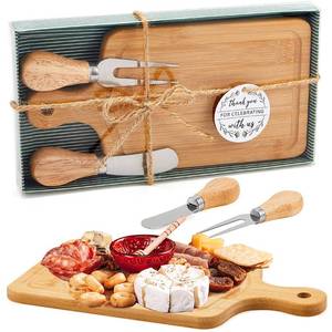 lot 20024 image: Ziliny 1 Sets Baby Shower Prizes Mini Charcuterie Board, Bamboo Color