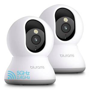 lot 20106 image: blurams 5G Cameras for Home Security, 360° PTZ PetDog Indoor Camera, 2Pack