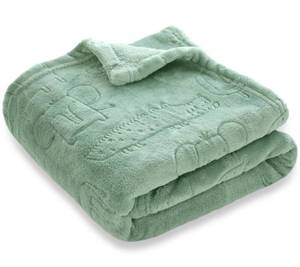 lot 20107 image: BORITAR Baby Blanket for Boys Girls Ultra Soft Fleece Warm and Lightweight Animal Blankets for Infant Toddler Newborn, 30x40 Inch, Sage Green