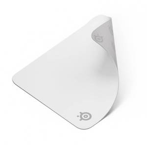 lot 20108 image: SteelSeries QcK Cloth Gaming Mouse Pad - Exclusive Micro-Woven Surface - Optimized for Gaming Sensors - Maximum Control - Size M - White