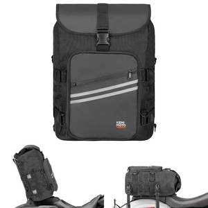 lot 20114 image: KEMIMOTO Motorcycle Sissy Bar Bag 30L with Waterproof Rain Cover