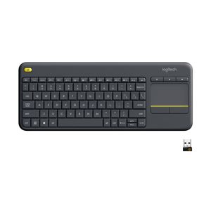 lot 20115 image: Logitech K400 Plus Wireless Touch TV Keyboard With Easy Media Control and Built-in Touchpad  HTPC Keyboard for PC-connected TV  Windows  Android  ChromeOS  Laptop  Tablet (C Key Doesnt work)