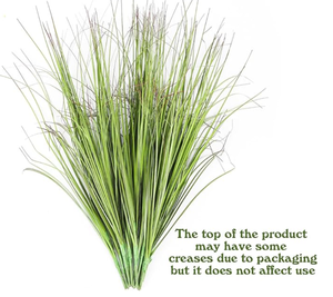 lot 2441 image: Faux Shrubs- Wheat Grass Greenery Stems Fake Plants for Indoor Outdoor Home Decoration