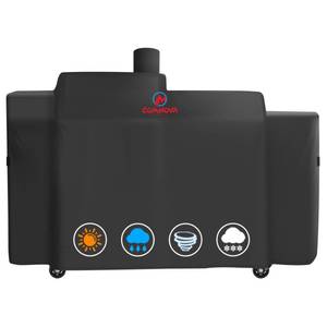lot 1645 image: Comnova Grill Cover for Pit Boss KC Combo - Premium Wood Pellet Smoker Cover for Pitboss Waterproof & Heavy Duty, 600D Pellet BBQ Cover for Pit Boss KC Combo Platinum Series Grill