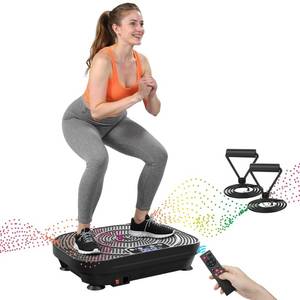 lot 1691 image: AXV Vibration Plate Fitness Platform Exercise Machine Vibrating Shaking Full Body Shaker Workout Vibrate Stand Shake Board Sport for Weight Loss Fat Burner for Gym Home Office