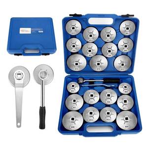 lot 1713 image: BETOOLL 23pcs Oil Filter Wrench Set, Oil Filter Socket Set with 65, 67, 72, 73, 74, 75, 76, 79, 84, 89, 91, 92, 95, 101mm, Compatible with Toyota VW BMW ��GMC Sierra Ford Volvo
