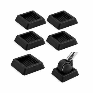 lot 2036 image: Non Slip Furniture Pads Wheel Stoppers for Office Chairs Beds Couches Prevent Sliding on Carpet Hard Floors Fits 1-4 Inch Wheels Silicone Caster Cups Durable Grips (5 PCS)