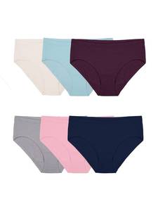 lot 2076 image: Fruit of the Loom Womens Beyondsoft Underwear (Regular & Plus Size), Hipster-Modal-6 Pack Assorted Colors, 8