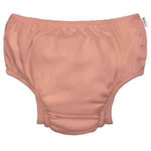 lot 2096 image: green sprouts Reusable Absorbent Baby Swim Diaper, Coral, 4T