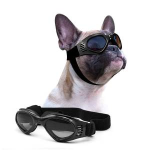 lot 2108 image: Petleso Dog Goggles Medium Breed, Dog Sunglasses for Medium Dogs Eye Protection Windproof, Black