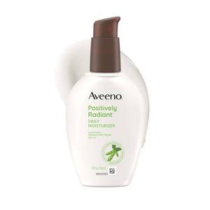 lot 2109 image: Aveeno Positively Radiant Daily Face Moisturizer with SPF 15 Sunscreen, Hydrating Face Lotion with Soy Extract to Improve Skin Tone and Texture, Hypoallergenic Formula, Oil-Free, 4 Fl Oz