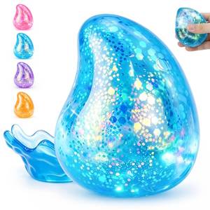 lot 2112 image: Drop Squishy Stress Balls Blue Raindrop Squishy Squeeze Toys