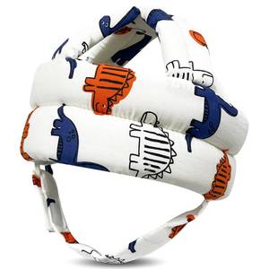 lot 2124 image: DEEZOMO Baby Protector Helmet Infant Safety Hat for Crawling Walking, No Bumps Safety Head, Adjustable Soft Cap for Kid Learning to Walk and Climb (Dinosaur)