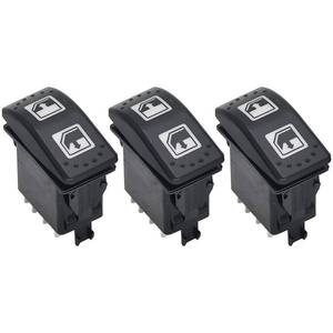 lot 2143 image: 710004979 Power Window Switch Left Driver Side 705800048 Compatible with Can-Am Defender HD8 2016-2021 Defender HD10 2016-2022 Defender Max HD8 2018-2019 Defender Max HD10 2018-2022 8 Pins 3 Pack