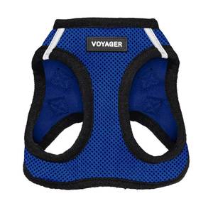 lot 2170 image: Voyager Step-in Air Dog Vest Harness - Royal BlueBlack Trim, Small