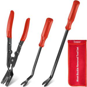 lot 2187 image: Keze 3 Pcs Auto Clip Pliers Set and Fastener Remover Tool