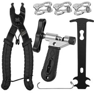 lot 2207 image: Ristimalink Bike Chain Repair Tools Set, Includes Bicycle Chain Breaker Tool, Master Link Plier, Wear Indicator and 3 Pairs Missing Links for 6-10 Speed Chains