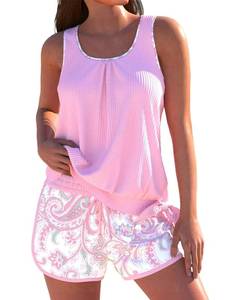 lot 2225 image: ROSEWE Modest Tankini Swimsuits for Women 2 Piece Athletic Bathing Suits XL