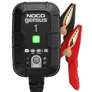 lot 2227 image: NOCO GENIUS1 1A 612V Smart Battery Charger, Trickle Charger & Maintainer