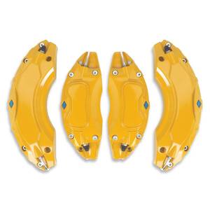 lot 3013 image: YOUNZJ Caliper Covers Compatible for Toyota Camry 2019-2024 RAV4 2020-2024 17 in 18 in Wheel Hub fit for Front and Rear Car Brake Caliper Cover Set of 4 Yellow