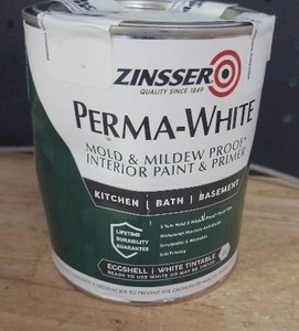 lot 3016 image: Zinsser Perma-White Mold & Mildew Proof Interior Paint & Primer
