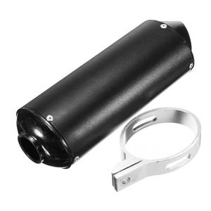 lot 3025 image: 1.1 28mm Exhaust Muffler With Clamp for 90cc 110cc 125cc 140cc 150cc 160cc 4 Wheeler ATV Quad Motorcycle Scooter Chinese Taotao Street Dirt Pit Bike Black
