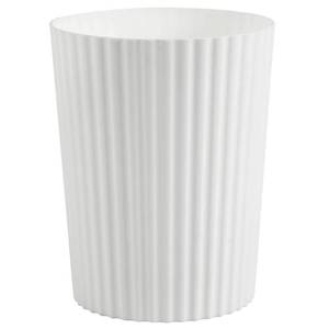 lot 3992 image: JiatuA Small Trash Can Plastic Wastebasket Round Garbage Container Bin for Bathroom, Kitchen, Bedroom, Home Office, College Dorm, White