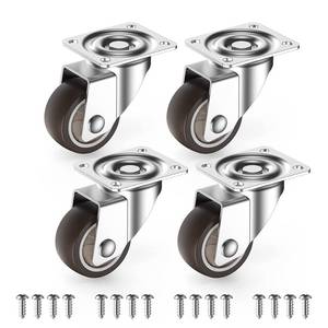 lot 4023 image: HOLKIE 1inch Small Caster Wheels for Furniture Low Profile Casters Set of 4