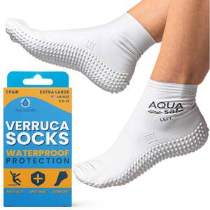 lot 4035 image: Swim Socks for Women, Men & Kids - Waterproof Foot Covers for Swimming