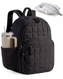 lot 4069 image: BAGSMART Travel Backpack for Women, 17.3 Carry on Backpack, Black