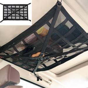 lot 4109 image: Car Ceiling Cargo Net Pocket,Car Cargo Organizer,Auto Camping Cargo Net for SUV,Truck Travel Long Road Trip Camping Interior Accessories,Universal Auto Cargo Organizer��25  34  44inch��