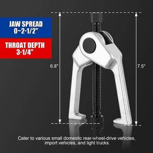 lot 4112 image: NYXOVA Ball Joint Separator Kit, 5pcs Pitman Arm Puller, Tie Rod End Tool Set