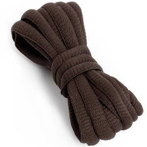 lot 4504 image: VSUDO 39 Oval Brown Shoe Laces for Sneakers, Half Round Athletic Basketball Shoelaces, Running Sport Shoestrings 1 Pair-Brown-100CM