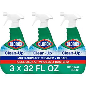lot 5171 image: Clorox Clean-Up Multi-Surface Cleaner with Bleach, 32 fl. oz., Pack of 3