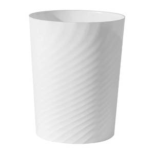 lot 5180 image: UUJOLY Plastic Small Bathroom Trash Can Wastebasket Garbage Can, White